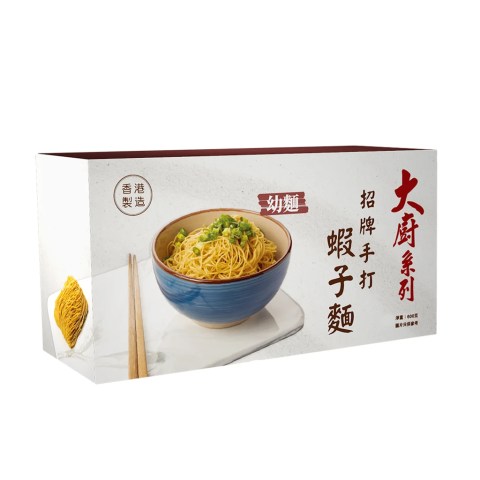 大廚系列 - 招牌手打蝦子麵(幼麵) 600克