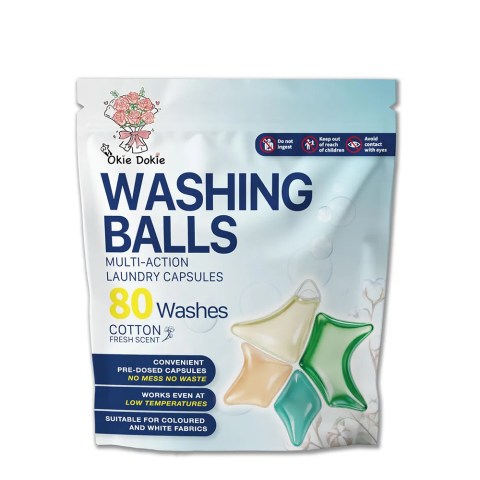 Okie Dokie 魔法星星洗衣珠All in one (棉花味) 80粒