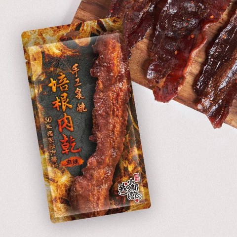 台灣唯豐 手工炙燒培根肉乾(麻辣) 20克